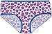 Trimfit Girls 10-pack Colorful Hearts Bright Hipsters Pink/Blue M Panties, Blue/Pink Hearts, Medium US