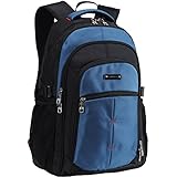 HawLander Lightweight School Bag for Men or Women Fit 15.6 Inch Laptop Blue