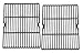 Hongso Cast Iron Cooking Grids Replacement Parts for Affinity 3100, Uniflame GBC850W, Grill Chef GC7550, Ducane Gas Grill, 18 Inch BBQ Grill Grates, Set of 2 (PCH502)
