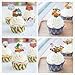 Yunko 100 Pcs Merry Christmas Decorative Cake Toppers Cupcake Decorating Tools