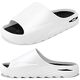 HMLHML Mens Recovery Slides - Orthotic Arch Support Sandals for Plantar Fasciitis,Comfortable Cushioned Sport Slides with Open Toe, Reduces Foot & Joint Stress, Size7-13