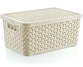 Aufbewahrungsbox Rattan Klein