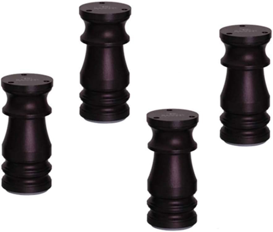 Möbelstützbein Aluminium Verstellbares Möbelbein Zq 4-Schwarz - Tv