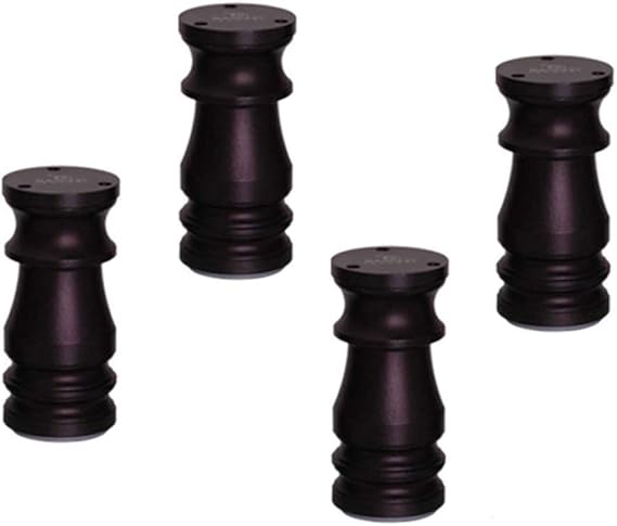 Möbelstützbein Aluminium Verstellbares Möbelbein Zq 4-Schwarz - Tv