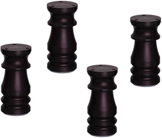 Möbelstützbein Aluminium Verstellbares Möbelbein Zq 4-Schwarz - Tv