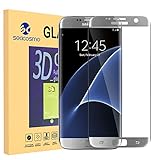 Galaxy S7 Edge Screen Protector, Seacosmo Tempered Glass Screen Protector Cover [ 3D Curved Full Coverage ] For Samsung Galaxy S7 Edge LIFETIME WARRANTY, Silver
