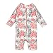 YOBAAF Baby Swimsuit/Long Sleeve Rash Guard UPF 50+ (6-12M, Flamingo)