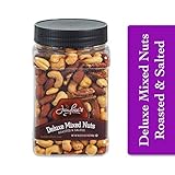 Jaybees Roasted Salted Deluxe Mixed Nuts (18Oz) Great for Holiday Gift Giving or as Everyday Snack Featuring Cashews Almonds Brazil Nuts Pecans and Filberts