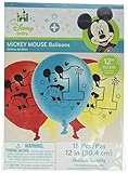 amscan Disney Mickey's Fun to be One Latex Balloons - Assorted Colors, Party Favor