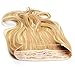 FESHFEN 20 inch Secret Halo Hair Extensions Flip in Curly Wavy Hidden Hair Extension Synthetic Hair Pieces for Women No Clips Full Head Invisible Wire Secret String Transparent Wire Extensions
