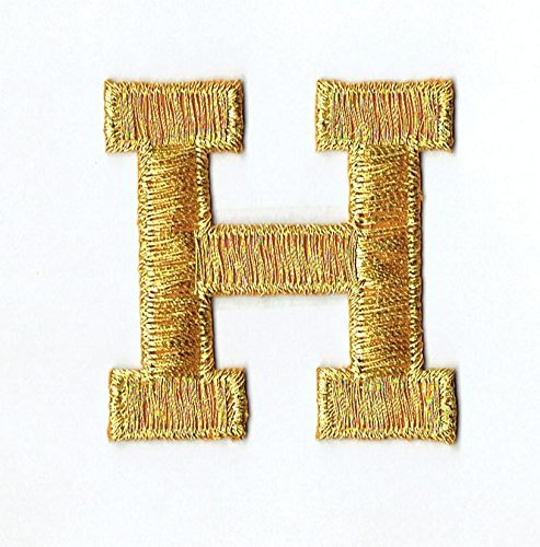 Alphabet Letter - H - Color Gold - 2