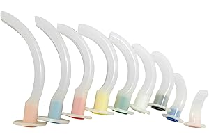 QINLORGO Oropharyngeal Airway Tube, Soft PE Reinforced Bite Block Smooth Surface Airway Emergency Kit Bend Structure for Emergency