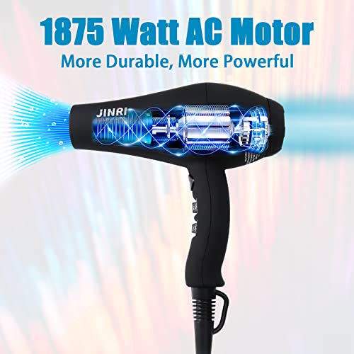 Professional Salon Grade Hair Dryer 1875W, Powerful Fast Drying Pro