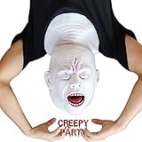 Creepyparty Deluxe Novelty Halloween Costume Party Latex Upside down Full Head Mask