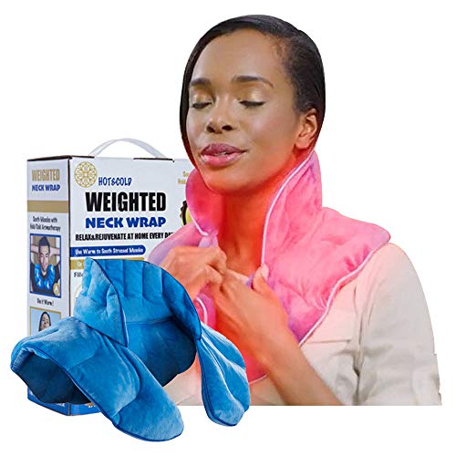 Weighted Neck and Shoulders Wrap Massager Women Microwavable Cold Hot