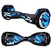 MightySkins Protective Vinyl Skin Decal for Razor Hovertrax 2.0 Hover Board Self-Balancing Smart Scooter wrap cover sticker skins Blue Flames