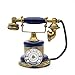 1Pack Antique Telephone Creative Retro Decorative Phone Resin Rotary Dialing Telephone Decorating Cafe Bar Window Decoration Home Decoration Props (Blue)
