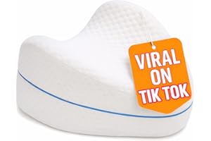 Contour Legacy Leg & Knee Foam Support Pillow for Side Sleepers Soothing Relief for Back, Hips, Knees, Joints, Nerves & Muscles