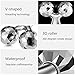 3D-Roller Facial Massager - Face Lift Tool Firming Beauty Massage Body Face Massager Mask Spa Y-Shape Microcurrent Slimming Dual Balls Roller, Face Lift, Skin Tightening, Smooth Fine Lines Silver