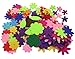 SOOKOO 5 Shapes 150 PCS Felt Flowers Fabric Flower Embellishments for DIY Crafts Sewing Handcraft, Assorted Color