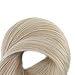 Full Shine 18 Inch Weft Hair Extensions Human Hair Ash Blonde Hair Extensions Sew In Extensions For Women Blonde Straight Human Hair Bundles Silky Hair 105G 18 Inch