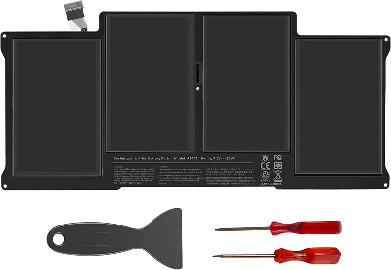 PASUKTER A1405 A1466 Laptop Battery for MacBook Air 13" A1369 A1377 A1496