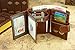 Admetus Leather Wallet for Men or Women RFID Blocking Card Holder Coin Purse Trifold Wallet
