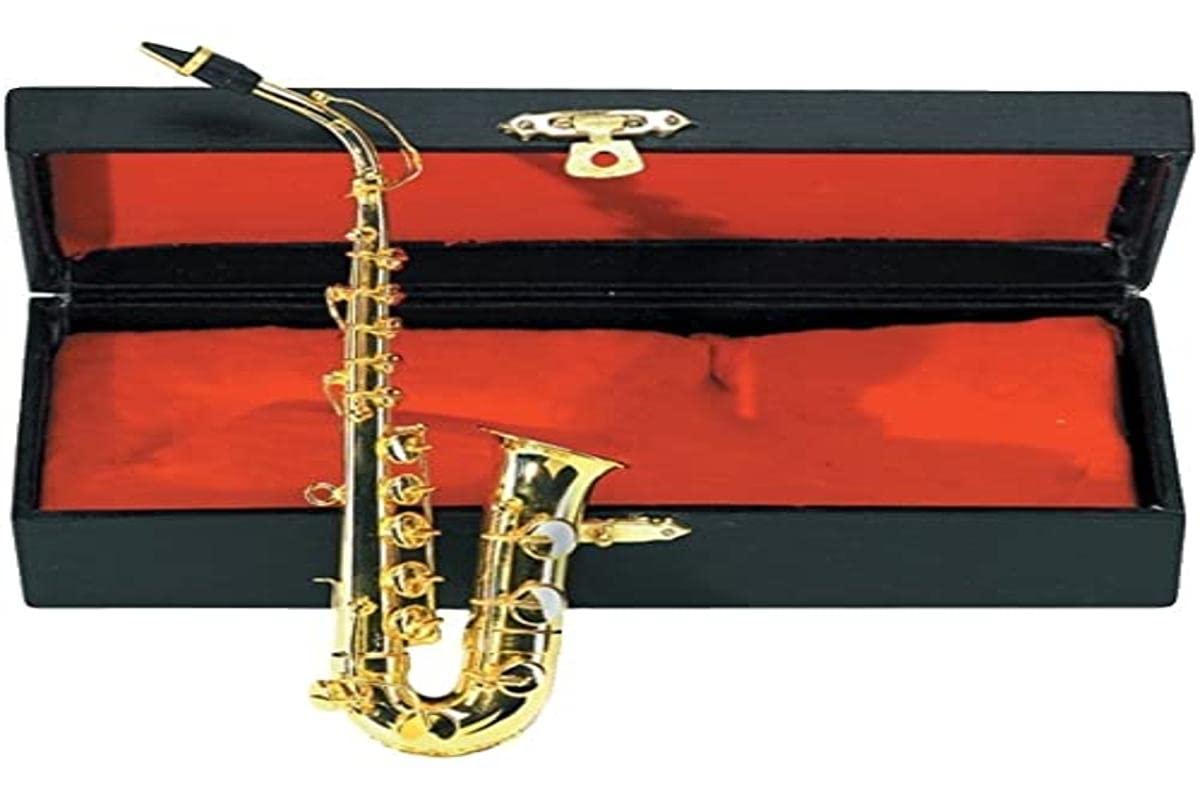 GEWA Miniaturinstrument Es-Alt Saxophon im Etui, ca. 15 cm