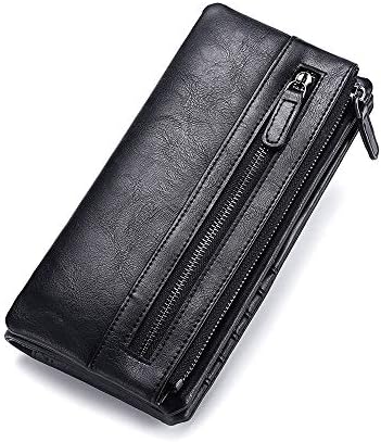 Three Ants Cross-border Special For European And American Men's Wallet Long Retro Multi-functional Handbag Men's Removable Soft Leather Zipper Mobile Phone Bag