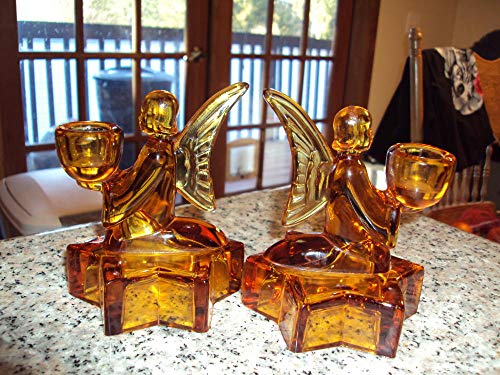 3 Golden+Angels+Sitting+Candle+Holders