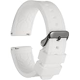 HARFINGTON Silicone Watch Bands Soft Quick Release Rubber Watch Bands with Black Tone Buckle for Men Women