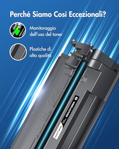 VIPGOOD 59A (With Chip) Compatible Toner Cartridges for HP 59A CF259A 59X for LaserJet Pro MFP M428 M428fdw M428dw M428fdn M428m (Black, 1-Pack)