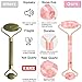 Rose Quartz Jade Roller for Face Gua Sha Set Facial Natural Stone Massager Anti-Aging Skin Gym Roller Body Eyes Neck Lymphatic Drainage Tool Reduce Wrinkles Womens Giftsthumb 2