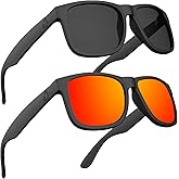 MAXJULI Polarized Sunglasses for Men and Women,UV Protection Rectangular Sun Glasses 8806