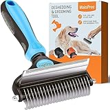 MalsiPree Dog Grooming Brush for Shedding - 2 in 1