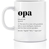 Opa Definition Mug - Opa Coffee Mug - Opa Mug - Opa Gift - Promoted To Opa - Best Opamug - Best Opa Ever 11oz