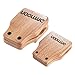 ammoon 2pcs Cajon Box Drum Companion Accessory Castanets Large & Medium for Hand Percussion Instruments