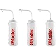 MUELLER Quart Bottle w/Straw, Natural Color w/Red Letters (3 Pack)