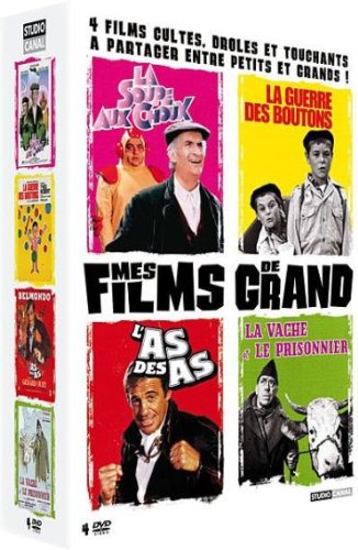 Coffret Mes Films De Grand - La Guerre Des Boutons + La Vache Et Le Prisonnier + La Soupe Aux Choux + L'as Des As