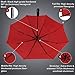 Balios Prestige Travel Umbrella, Real Wood Handle, Auto Open & Close, Vented Windproof Double Canopy, Designed in UK