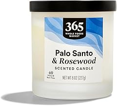 365 by Whole Foods Market, Scented Candle, Palo Santo & Rosewood, 40 Hour Burn Time, 8 Ounce
