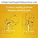 mwellewm V Neck Support Brace - Cervical Collar - Soft Neck Support Relieves Pain - Wraps Aligns Stabilizes Vertebrae - Can Be Used During Sleep-Airplane Travel Nap (L)