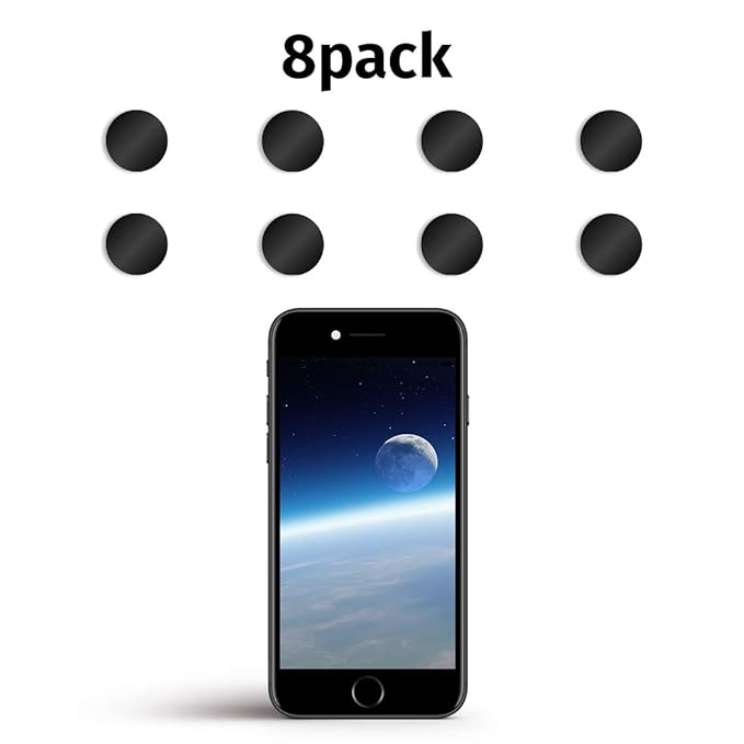 blackdot.one - Webcam Abdeckung [8 St. Ø 7 mm schwarz] | Webcam Cover. Kein lästiges An- und Abkleben | Laptop Camera Cover |