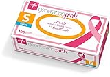 MEDLINE PINK6074 PINK6074H Generation Pink 3G Synthetic Exam Gloves (Pack of 100)