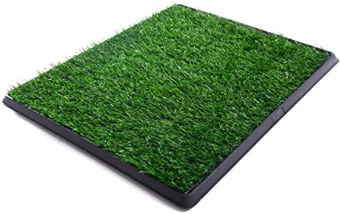 20" X 25" Pet Potty Dog Training Grass Puppy Pad Washable Synthetic Grass Pad Drain Tray
