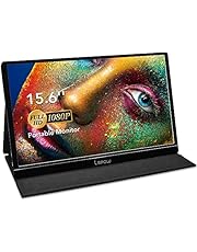Portable Monitor - Lepow 15.6 Inch Full HD 1080P USB Type-C Computer Display IPS Eye Care Screen with HDMI Type C Speakers for Laptop PC PS4 Xbox Phone Included Smart Cover & Screen Protector Black