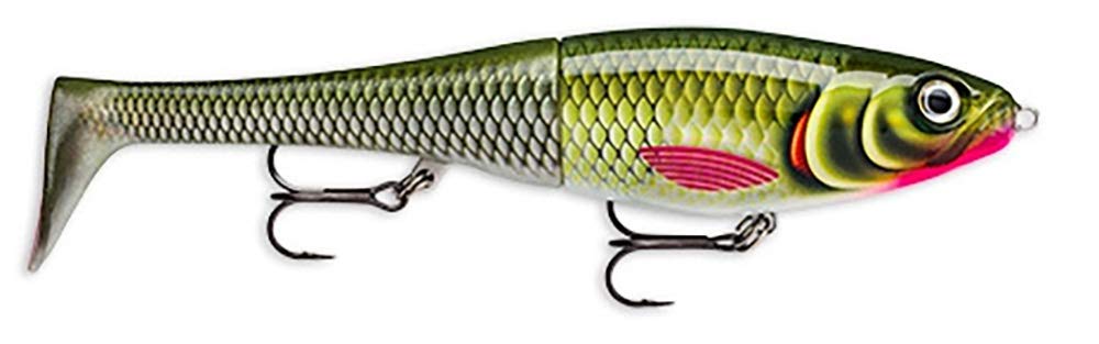 Rapala Unisex Adult X-Rap Peto Fishing Lure Artificial Bait with Soft Fishtail Freshwater Spinning Bait Running Depth 0.5-1m Fishing Lure 14 cm Made in Estonia Olive Green 14 cm / 39 g