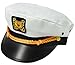 Captain Cap Yacht Hat Funny Beer Coolie Captain and First Mate Chevron Can Coolie Bundle Navy Stripe