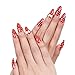Ejiubas 3 Pcs Jelly Clear Nail Stampers with Rhinestone Cap Sandy Scrapers Nail Stamping Kits DIY Nail Art Tools (C)
