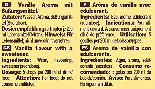 IronMaxx Flavour Drops - Vanilla 50ml | kalorienfrei & zuckerfrei | vegane Aromatropfen zum süÃen von Lebensmitteln | praktischer Tropfer-Verschluss – Bild 5